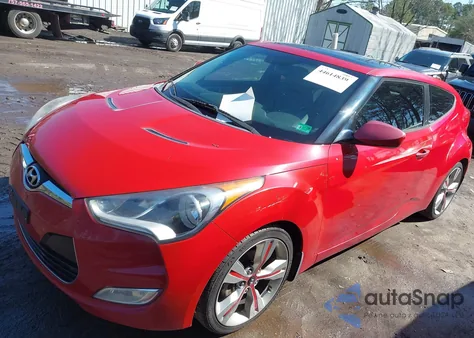 2013 Hyundai Veloster Base W/Gray from USA, damaged, VIN KMHTC6ADXDU120424